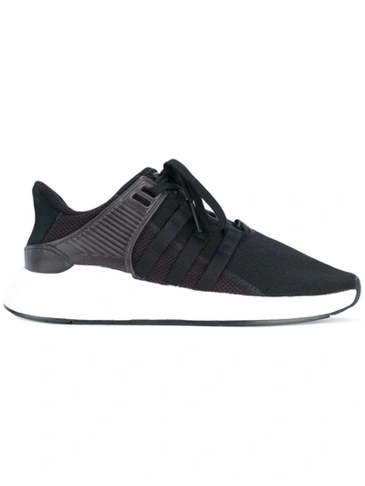 Adidas Originals Eqt Technical Fabric Black Sneakers In Black