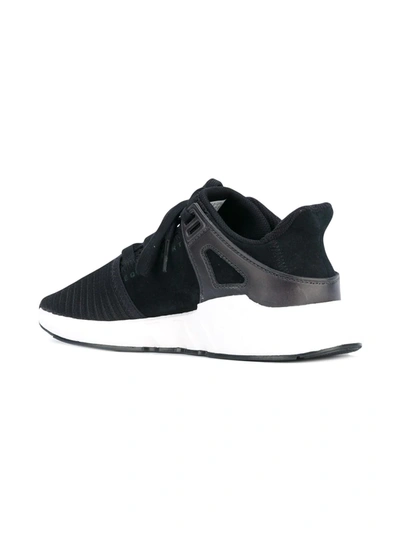 Adidas Originals Eqt Technical Fabric Black Sneakers In Black