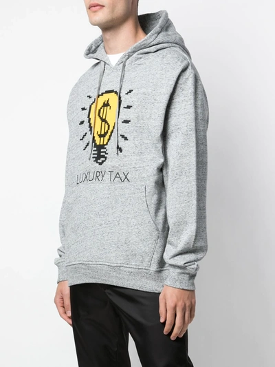 Shop Mostly Heard Rarely Seen 8-bit Bulb Jersey Hoodie In Grey