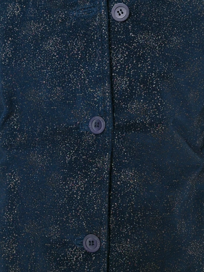 Pre-owned Romeo Gigli Vintage Glitter Jacket In Blue