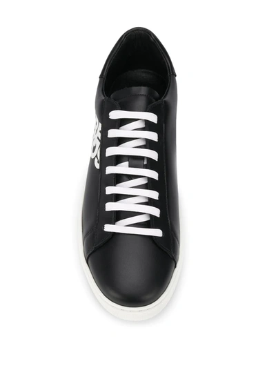 Shop Dsquared2 Logo-printed Sneakers In Black