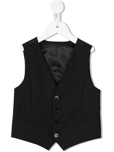 Shop Dolce & Gabbana Formal Waistcoat In Black