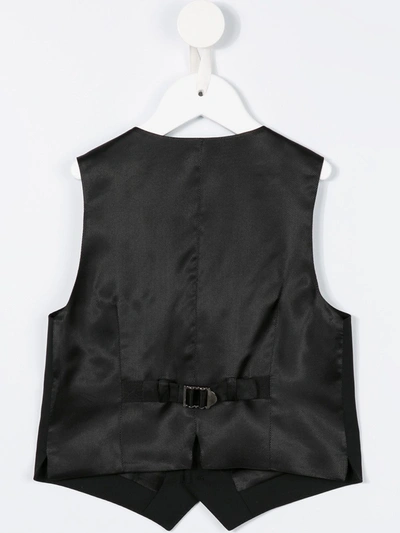 Dolce & Gabbana Formal Waistcoat In Black