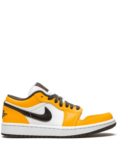 Shop Jordan Air  1 Low Se "laser Orange" Sneakers In White