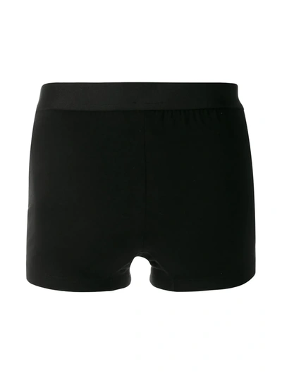 Dolce & Gabbana Logo Embroidered Boxers In Black