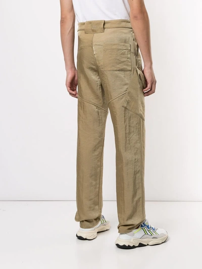 Shop Affix Cargo Pocket Trousers In Neutrals