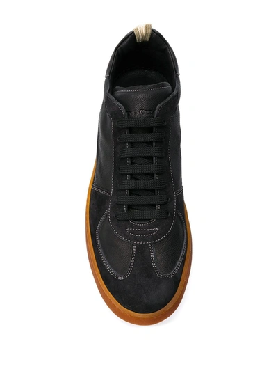 Shop Officine Creative Karma 1 Panelled Sneakers In Black