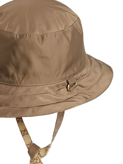 Shop Gucci Reversible Bucket Hat In Brown