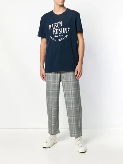 Shop Maison Kitsuné Palais Royal T-shirt In Blue