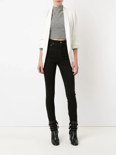 high waist skinny jeans