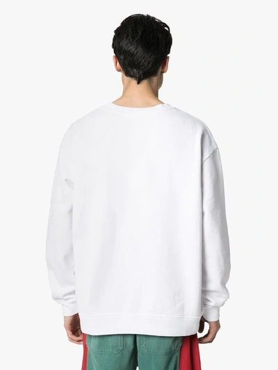 Shop 424 Logo Patch Sweatshirt In White