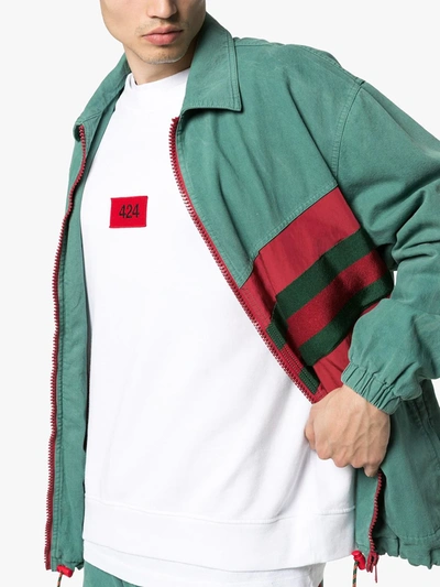 424 Sweatshirt Logo White In White