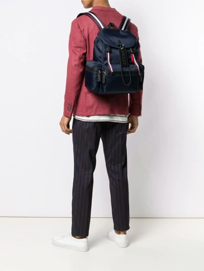 Shop Bally Crew Backpack In Blue