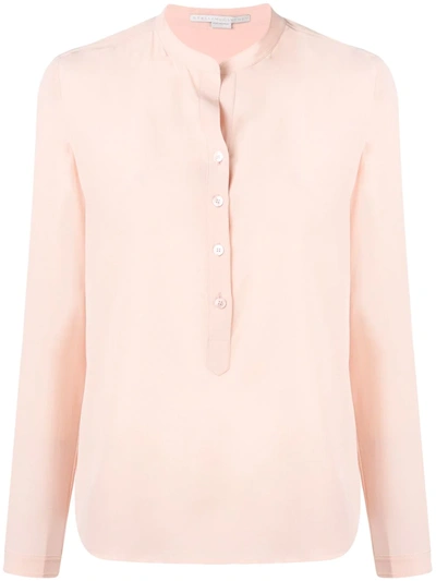 Shop Stella Mccartney Eva Silk Shirt In Pink
