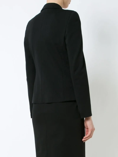 Shop Akris Punto Fitted Single-breasted Blazer In Black