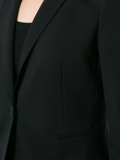 Shop Akris Punto Fitted Single-breasted Blazer In Black