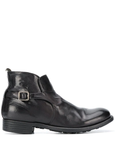 Shop Officine Creative Zipped Ankle Boots In Black