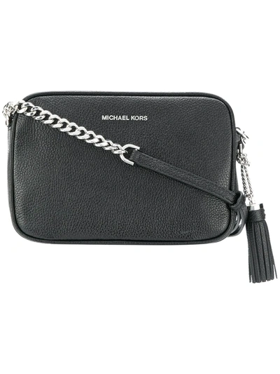 Shop Michael Michael Kors Ginny Crossbody Bag In Black