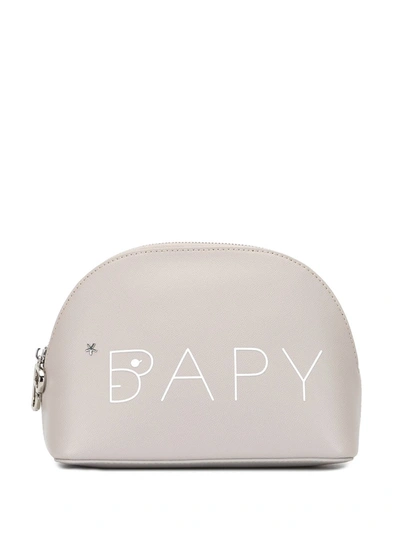 Shop Bapy Nesting Makeup Bag In Grey