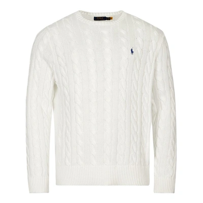 Shop Ralph Lauren Driver Knit Sweater In White