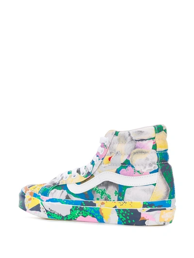 Shop Kenzo X Vans Floral-print Sk8-hi Sneakers In White