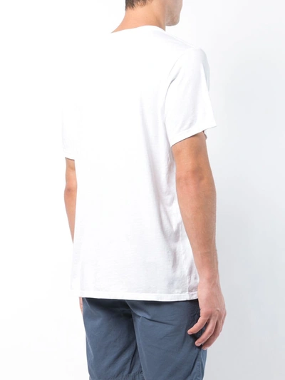 Shop Save Khaki United V-neck Short Sleeve T-shirt In White