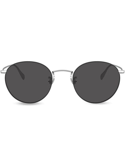 Shop Oliver Peoples Coleridge Tinted Sunglasses In Silver