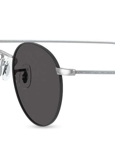 Shop Oliver Peoples Coleridge Tinted Sunglasses In Silver