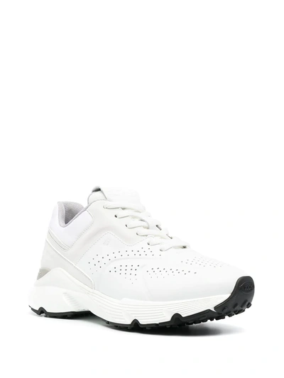 Tod's Perforated Low-top Sneakers In White