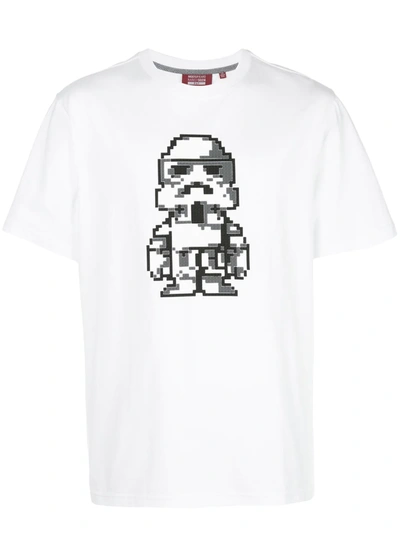 Shop Mostly Heard Rarely Seen 8-bit Follower Printed T-shirt In White