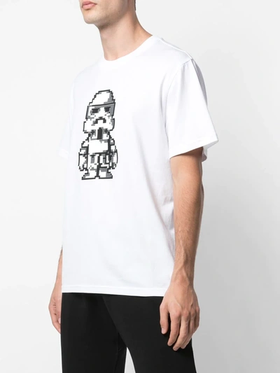 Shop Mostly Heard Rarely Seen 8-bit Follower Printed T-shirt In White