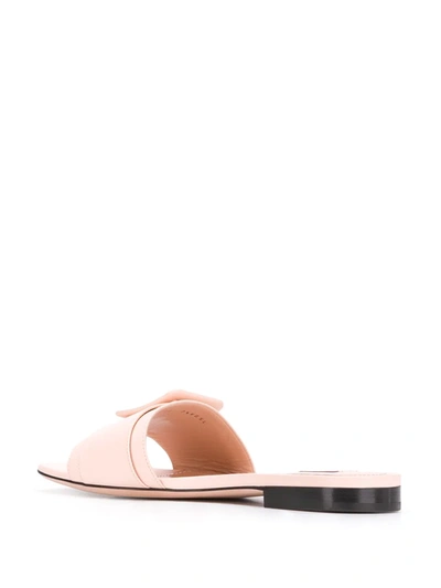 Shop Bally Buckle Sandals In Pink