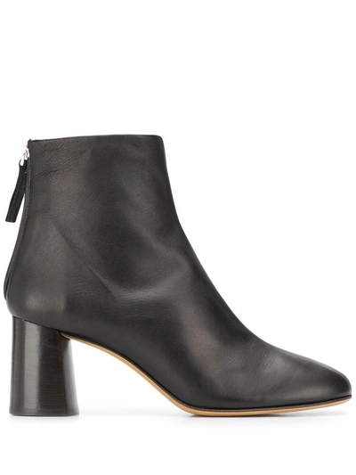 3.1 Phillip Lim Nadia Leather Ankle Boots In Black