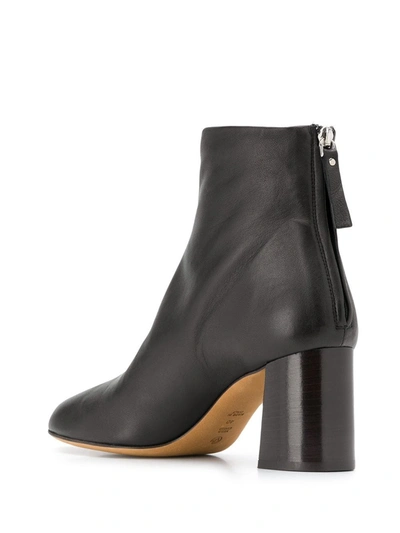 3.1 Phillip Lim Nadia Leather Ankle Boots In Black