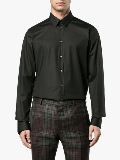 Shop Dolce & Gabbana Small Collar Shirt In Black