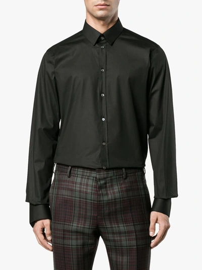 Dolce & Gabbana Black Essential Cotton Shirt In Black