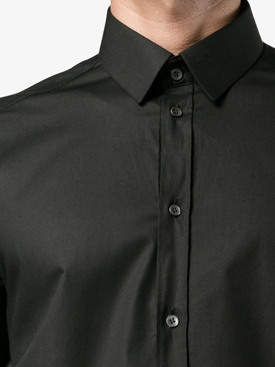 Dolce & Gabbana Black Essential Cotton Shirt In Black