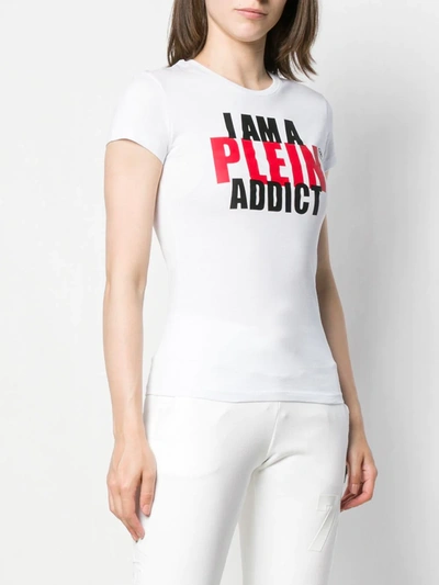 Shop Philipp Plein Statement T-shirt In White