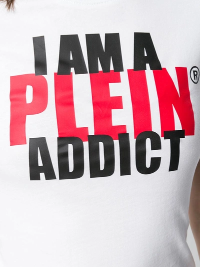 Shop Philipp Plein Statement T-shirt In White