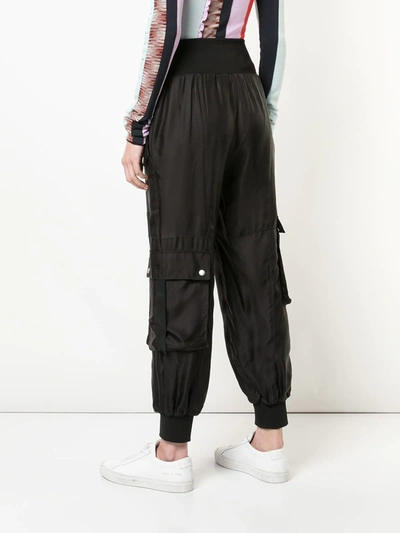 Shop Cinq À Sept Harmony Tapered Trousers In Black