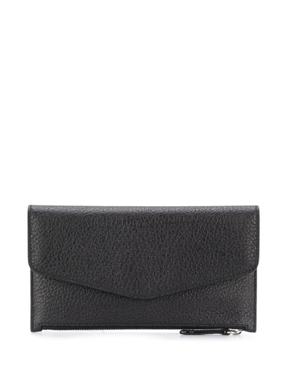 Shop Maison Margiela Grained Wallet In Black