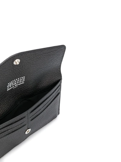 Shop Maison Margiela Grained Wallet In Black