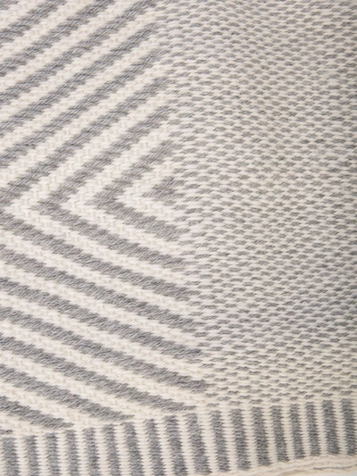 Voz Chevron Scarf In Grey