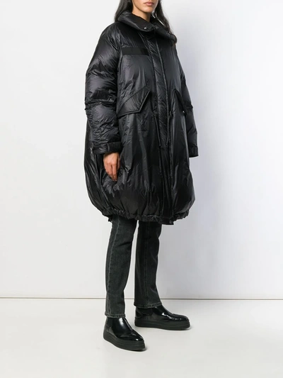 Shop Sacai Padded Parka In Black