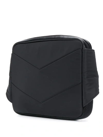 Shop Emporio Armani Logo Belt Bag In Black