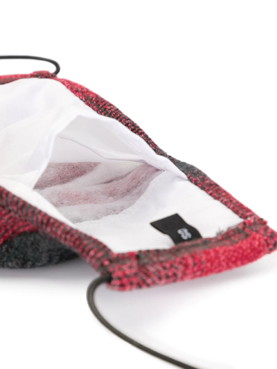 Mostly Heard Rarely Seen Two-tone Face Mask In Red