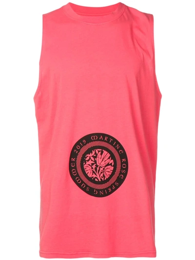 Shop Martine Rose Logo Vest In Pink