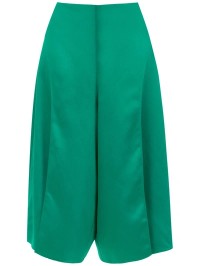 Shop Adriana Degreas Italia Culottes In Green