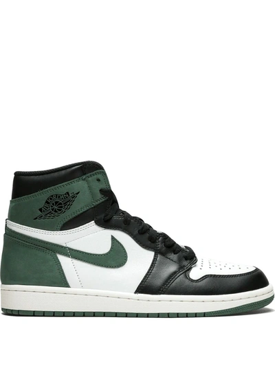 Shop Jordan Air  1 Retro High Og "clay Green" Sneakers In Black