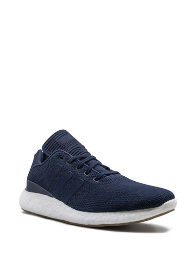 Shop Adidas Originals Busenitz Pureboost Primeknit Sneakers In Blue